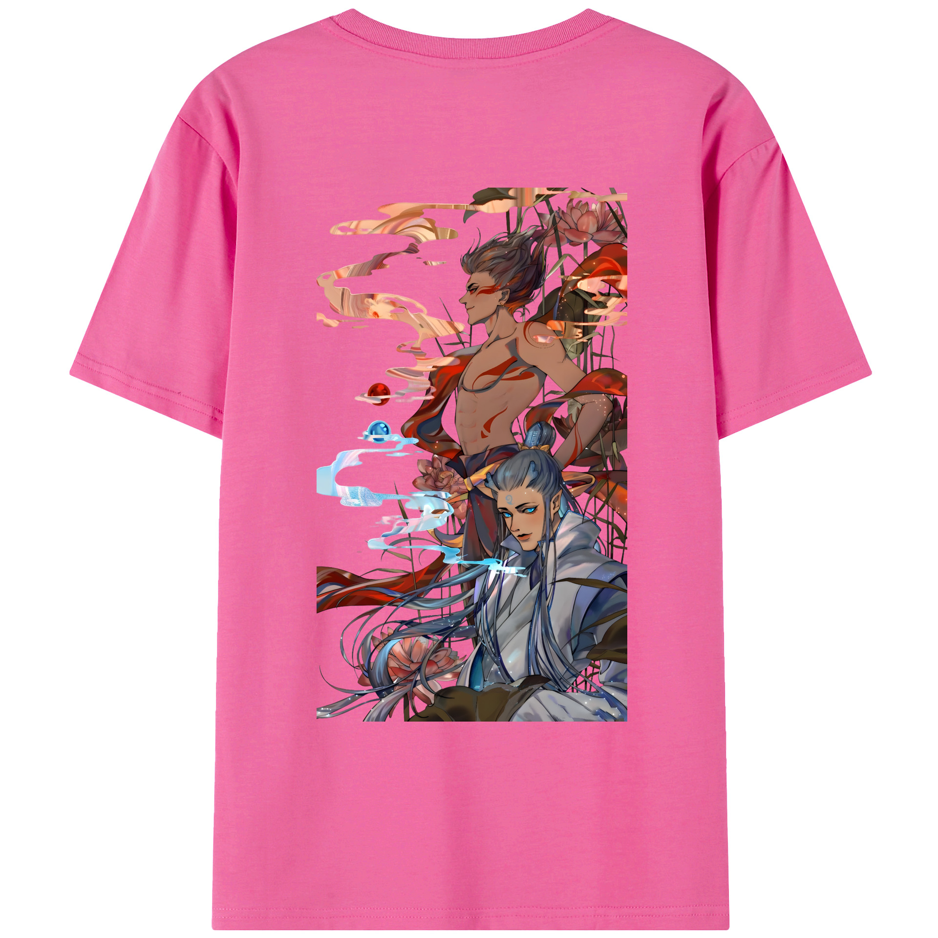 （画像用） Ne Zha 2 ナタ 魔童の大暴れ レディース半袖Tシャツ(バックプリント)